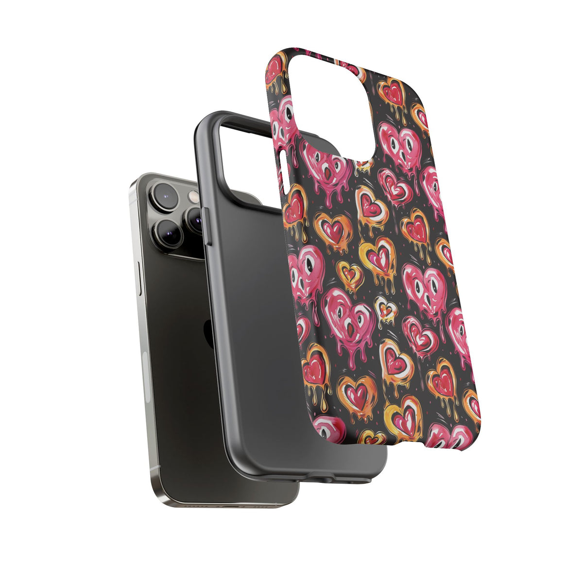 Heart Pattern Phone Case – Stylish & Loving Design for Your Device 361