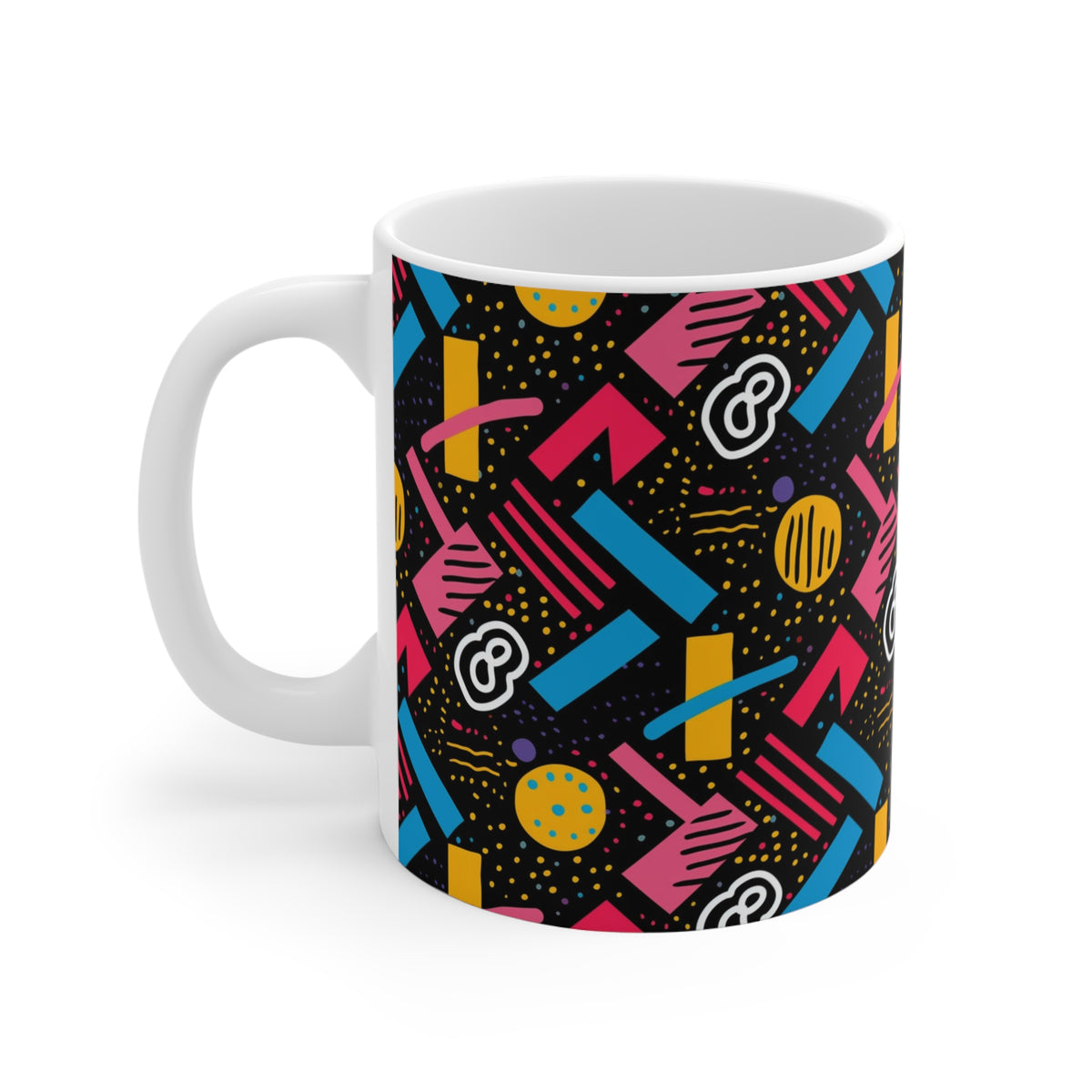 90s Retro Coffee Mug - Full Wrap Design 477