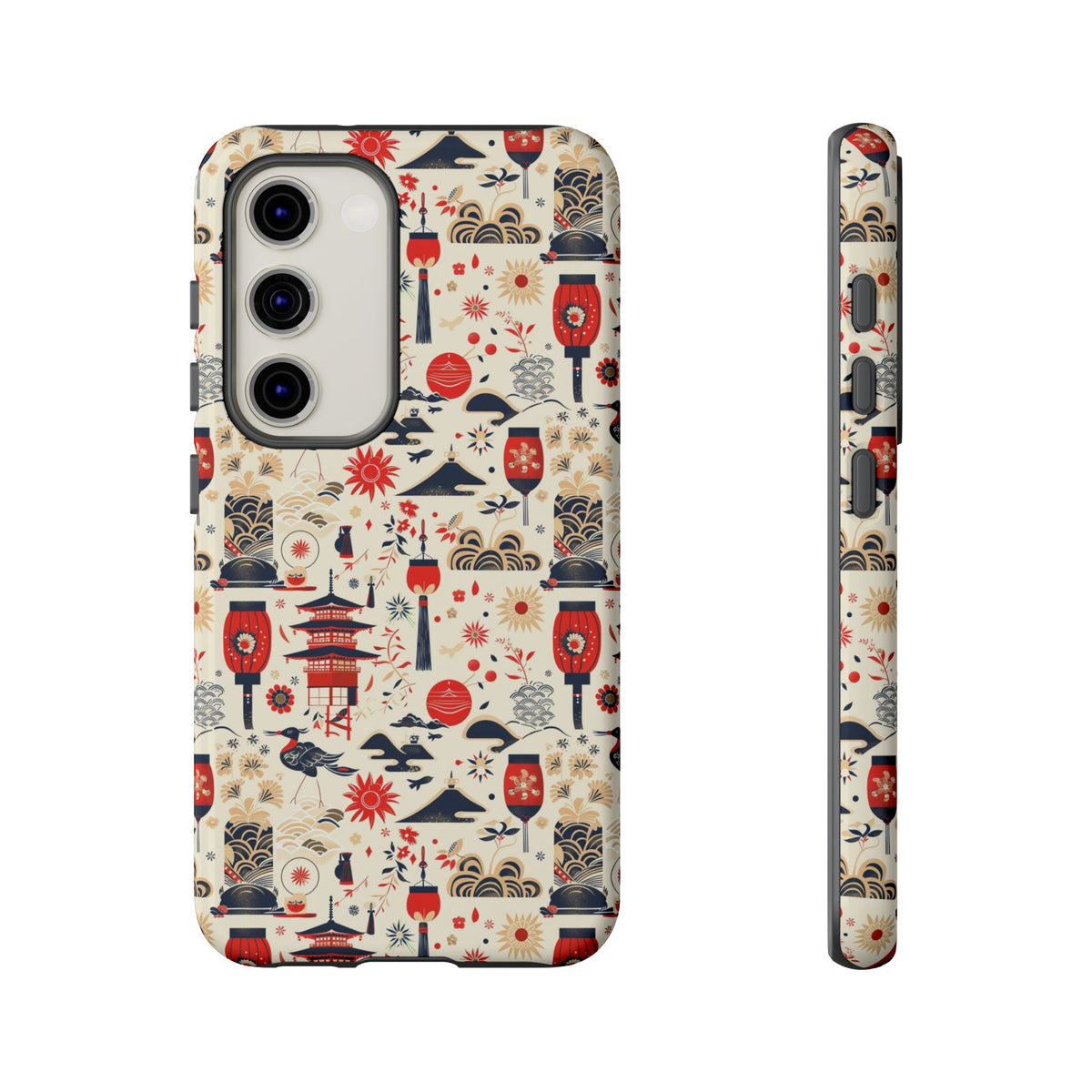 Japanese Pattern Phone Case – Elegant & Timeless Design for Your Phone 024