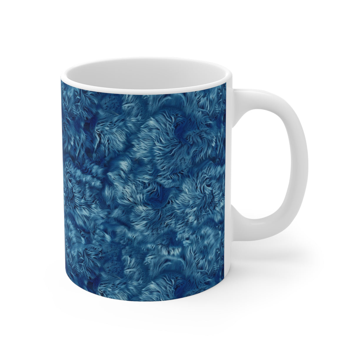 Fur Seamless Pattern Coffee Mug – Cozy Ceramic Mug for Fur Lovers 2