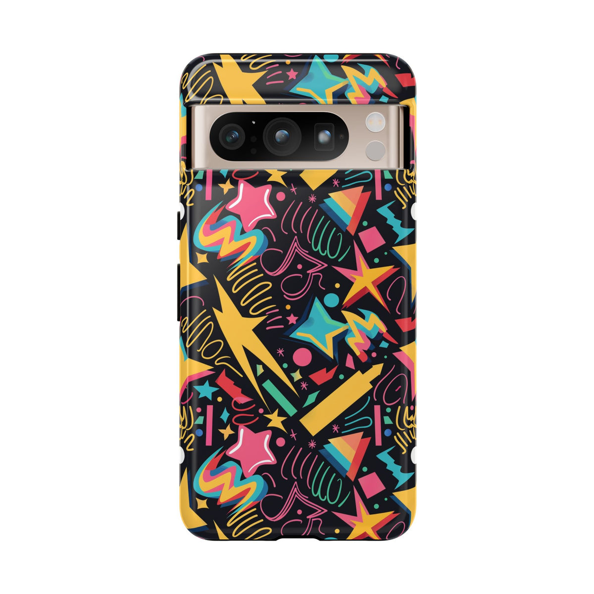 90s Themed Seamless Pattern Phone Case – Embrace Retro Style and Protection 232