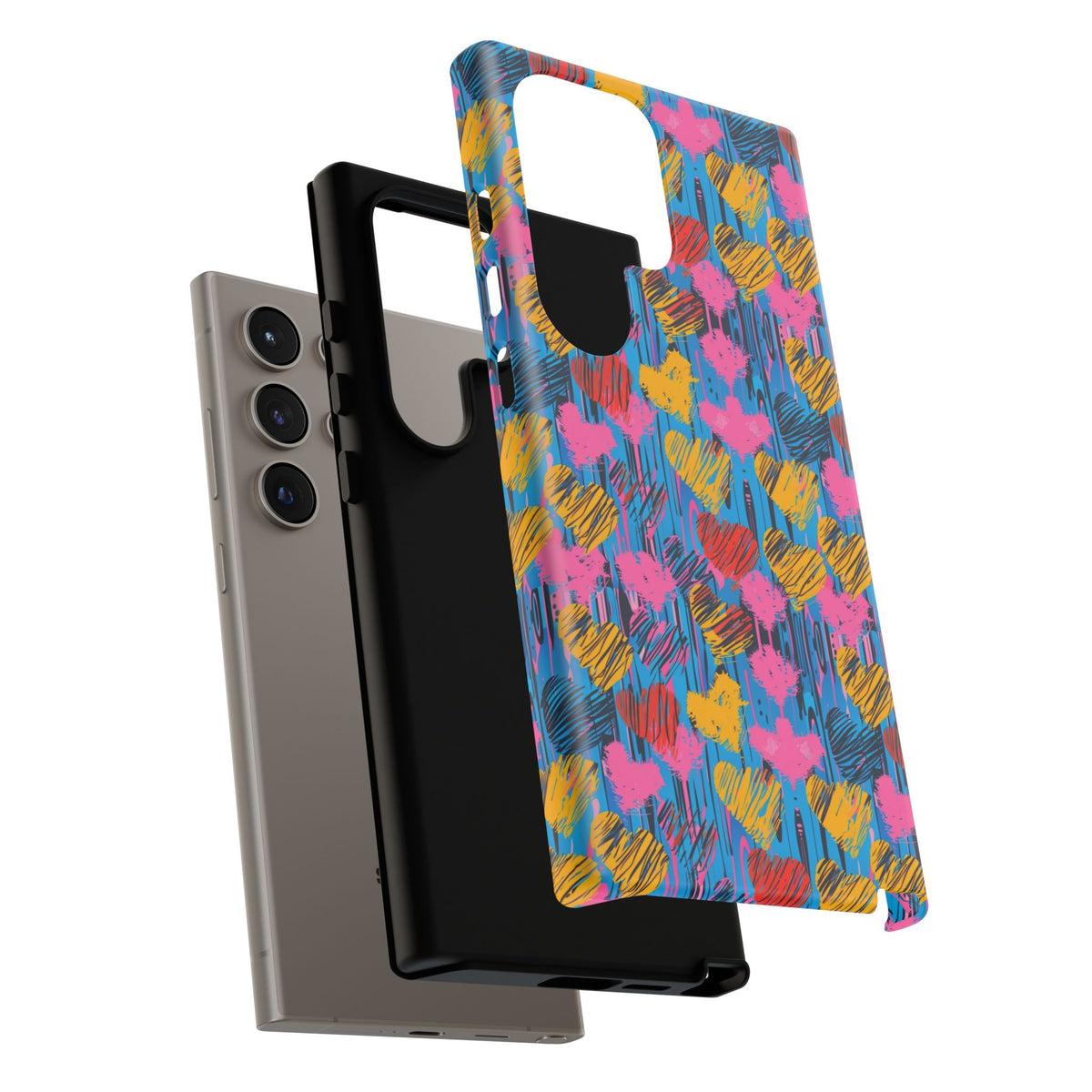 Heart Pattern Phone Case – Stylish & Loving Design for Your Device 262