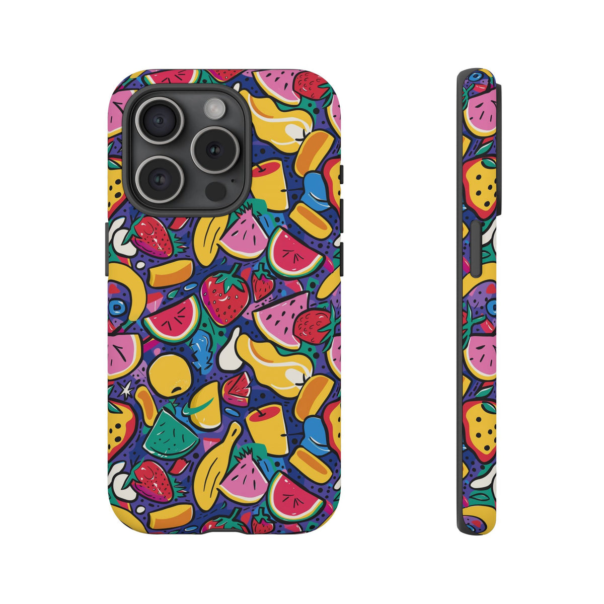 90s Themed Seamless Pattern Phone Case – Embrace Retro Style and Protection 316