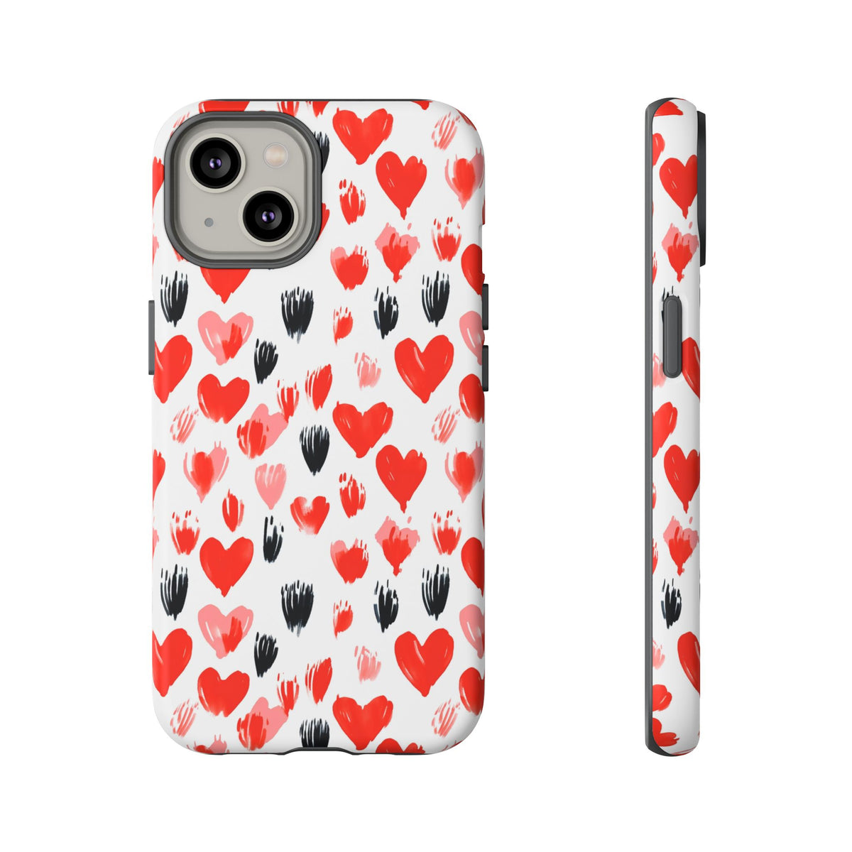 Heart Pattern Phone Case – Stylish & Loving Design for Your Device 366