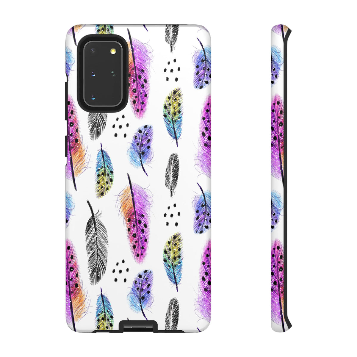 Feather Pattern Phone Case – Elegant & Durable Protection for Your Phone