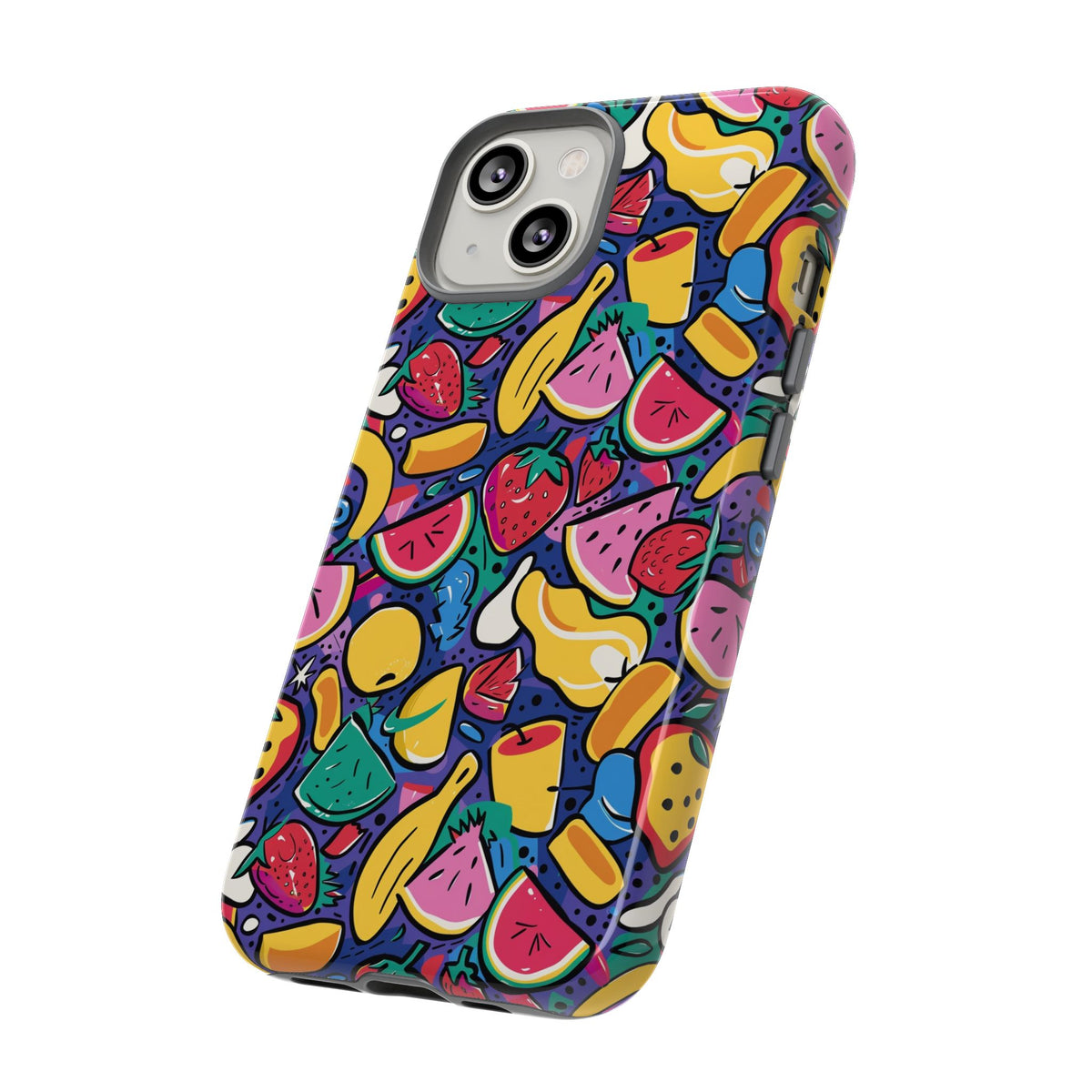 90s Themed Seamless Pattern Phone Case – Embrace Retro Style and Protection 316