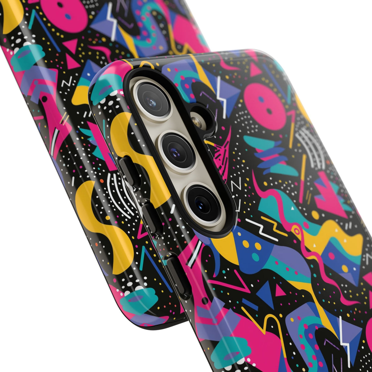 90s Themed Seamless Pattern Phone Case – Embrace Retro Style and Protection 302