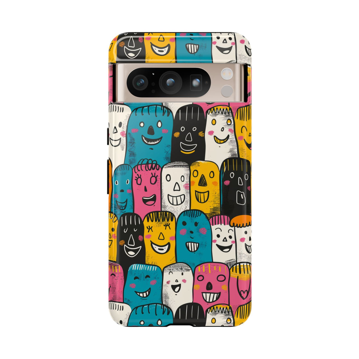 Happy Faces Phone Case – Joyful and Cheerful Design for a Bright Look 5