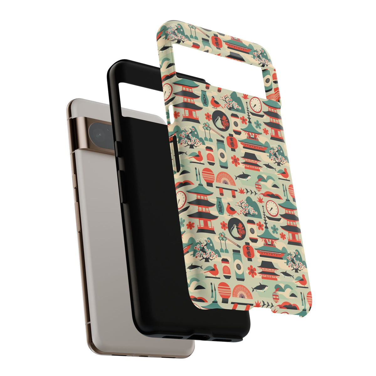 Japanese Pattern Phone Case – Elegant & Timeless Design for Your Phone 105