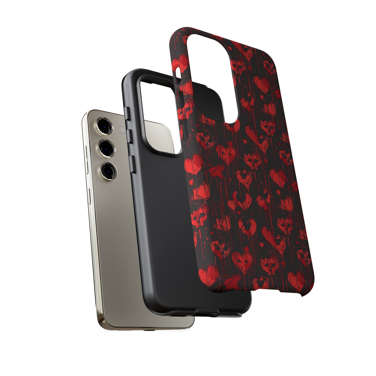 Heart Pattern Phone Case – Stylish & Loving Design for Your Device 825