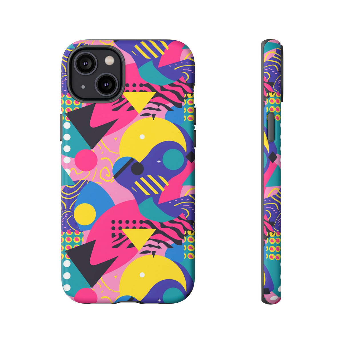 90s Themed Seamless Pattern Phone Case – Embrace Retro Style and Protection 283