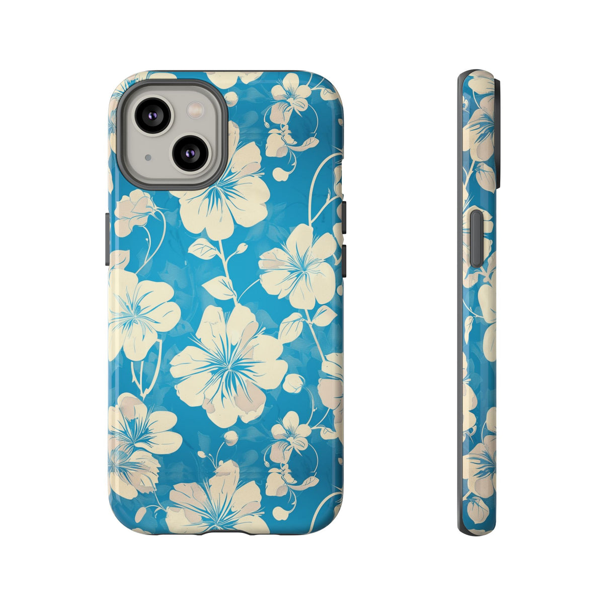 Blue Floral Seamless Pattern Phone Case