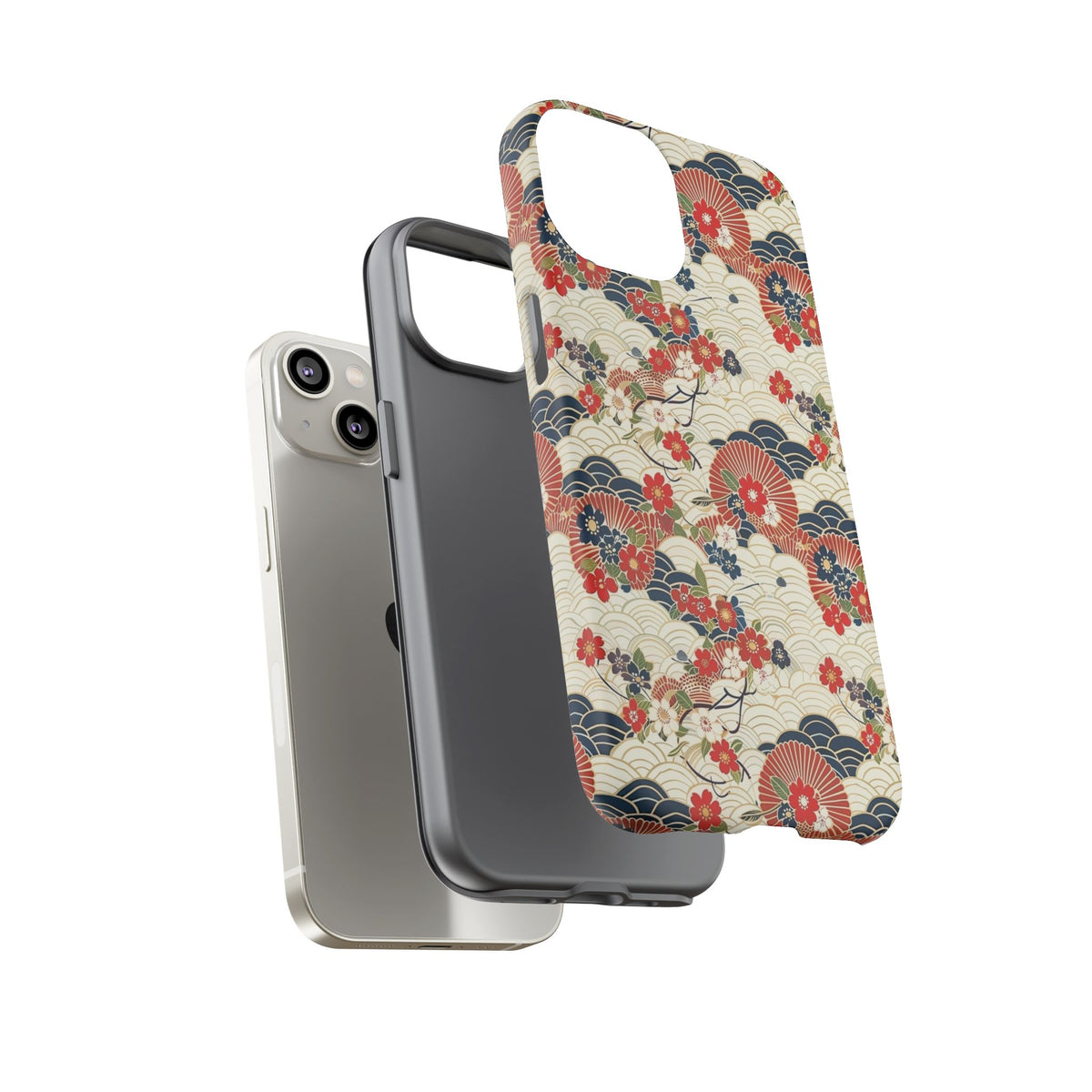 Japanese Pattern Phone Case – Elegant & Timeless Design for Your Phone 124