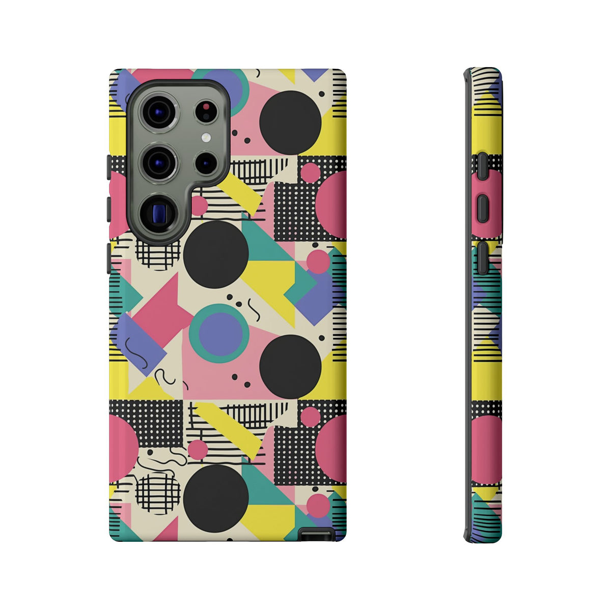 90s Themed Seamless Pattern Phone Case – Embrace Retro Style and Protection 228