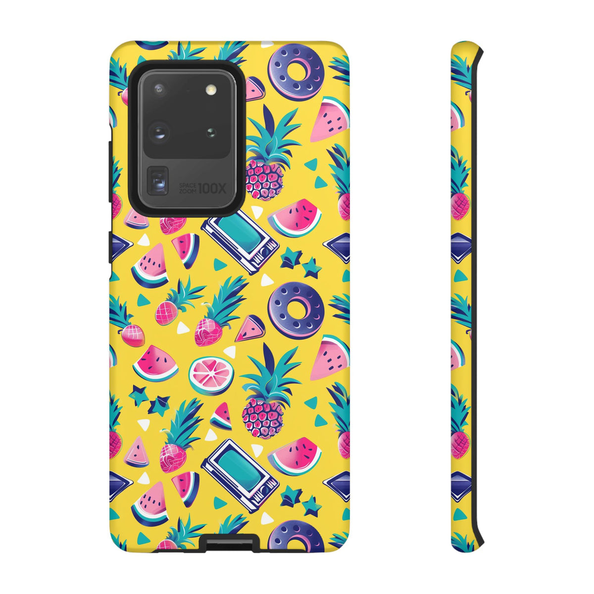 90s Themed Seamless Pattern Phone Case – Embrace Retro Style and Protection 255