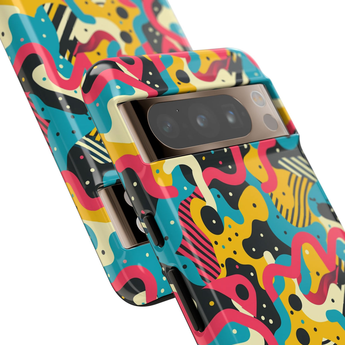 90s Themed Seamless Pattern Phone Case – Embrace Retro Style and Protection 238