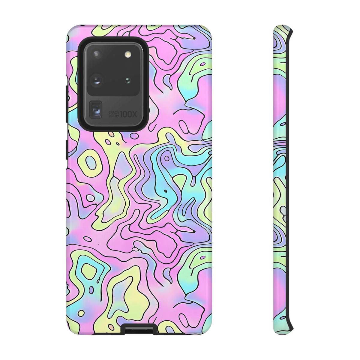 Abstract Pastel Waves and Wavy Lines Phone Case – Elegant and Modern Phone Cover 2