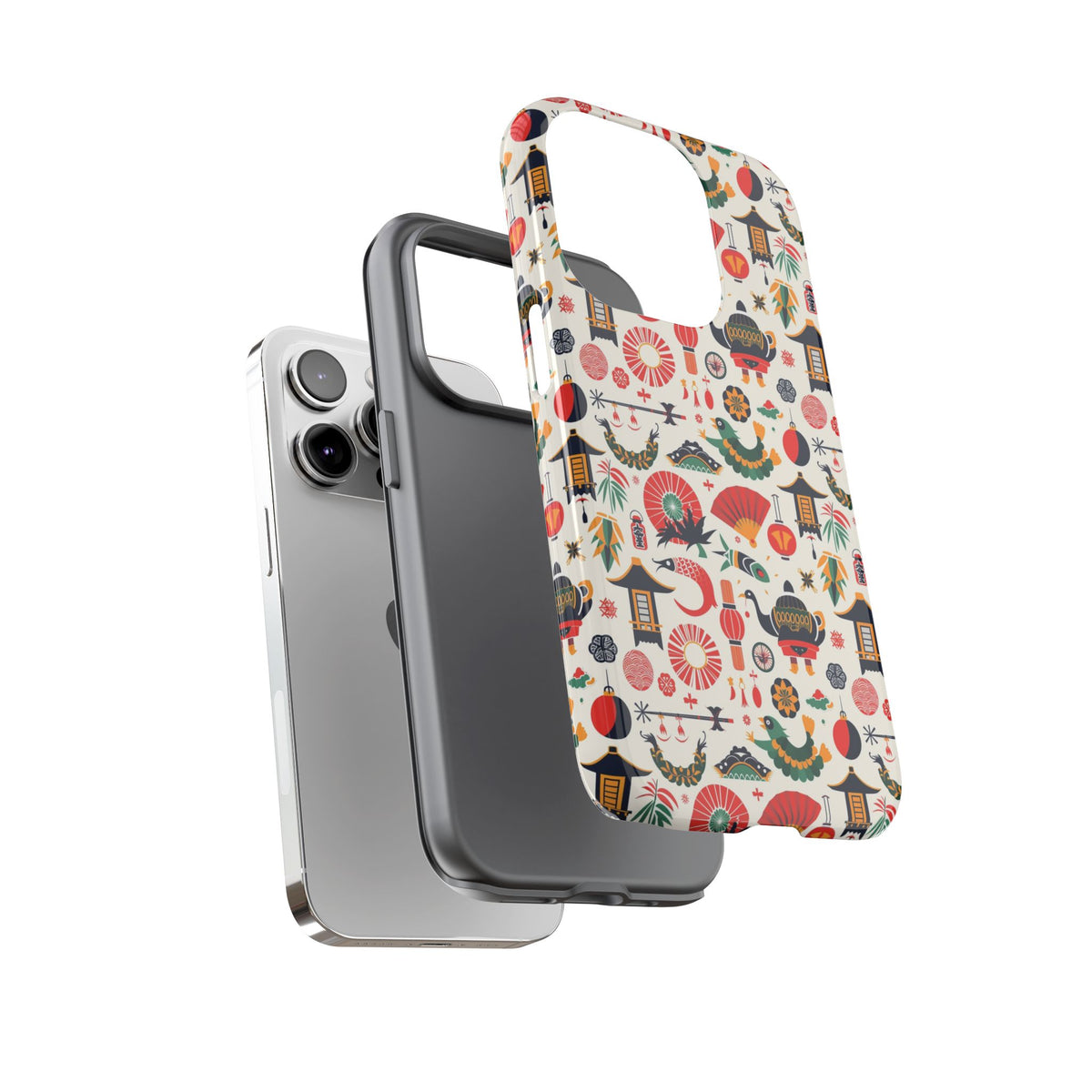 Japanese Pattern Phone Case – Elegant & Timeless Design for Your Phone 461