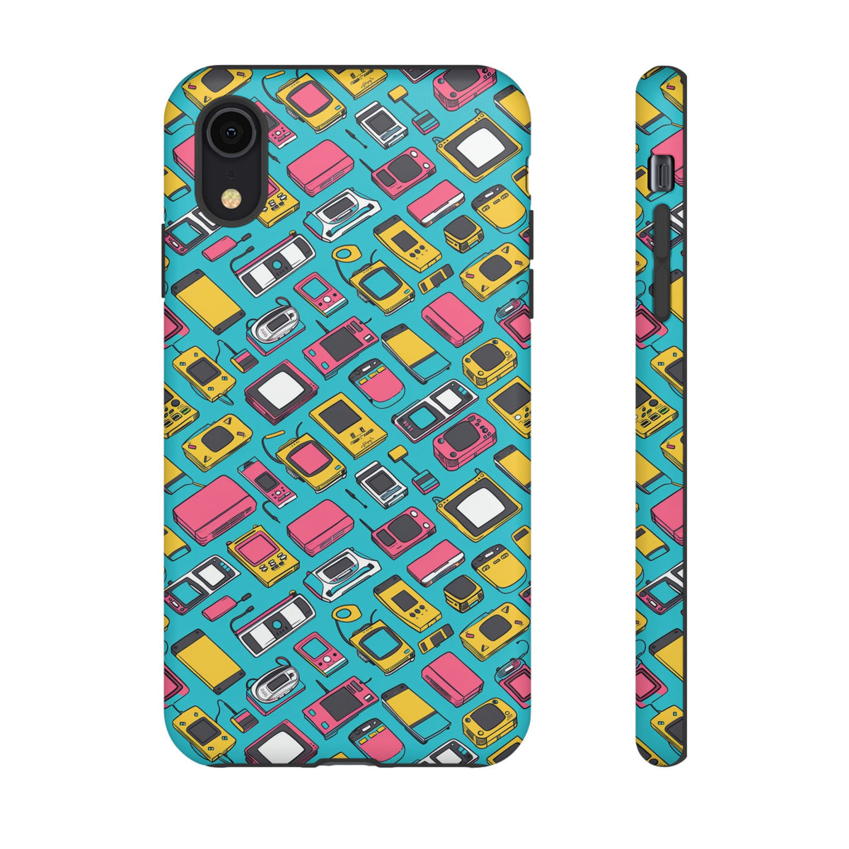 90s Themed Seamless Pattern Phone Case – Embrace Retro Style and Protection 237