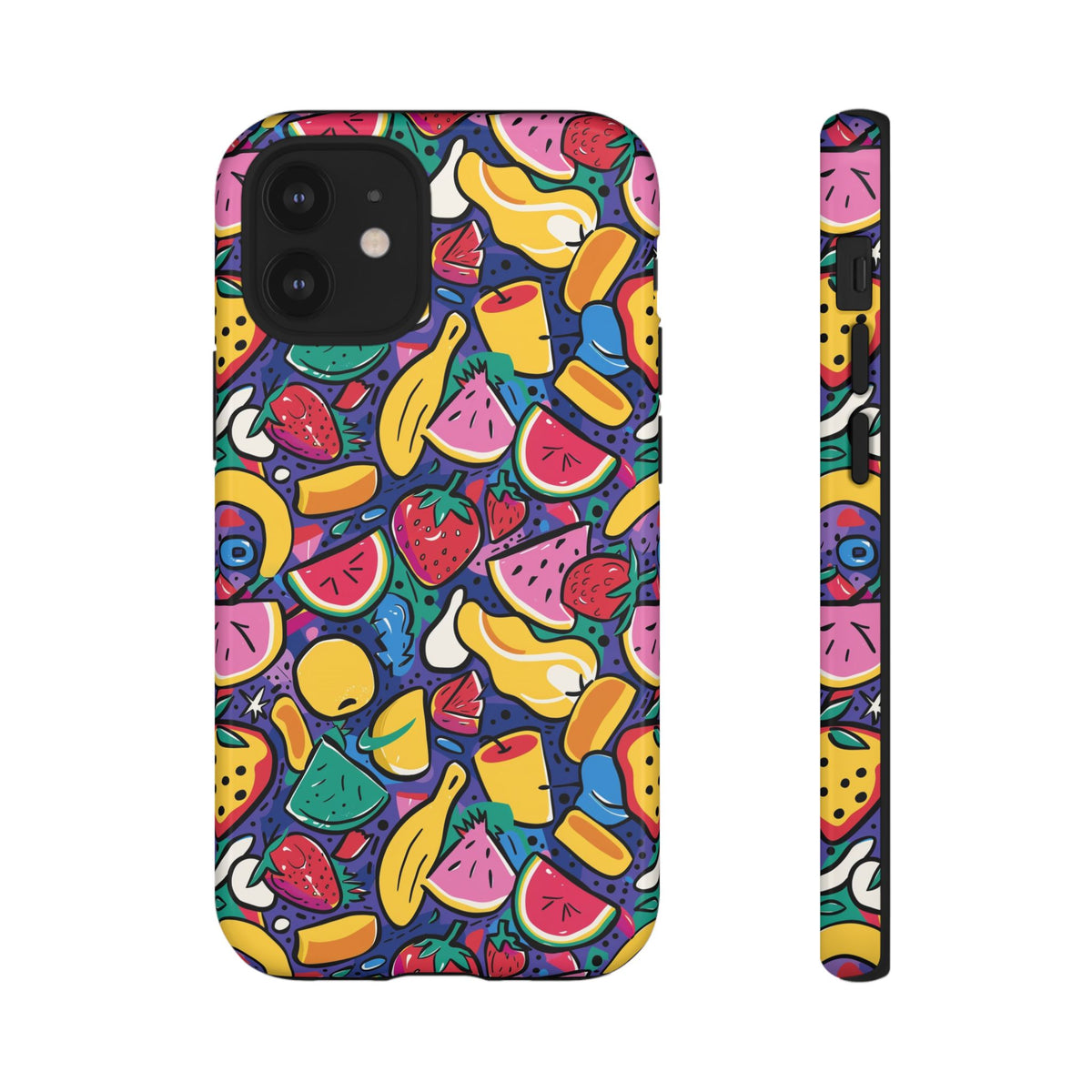 90s Themed Seamless Pattern Phone Case – Embrace Retro Style and Protection 316