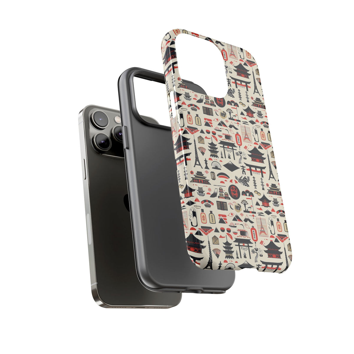 Japanese Pattern Phone Case – Elegant & Timeless Design for Your Phone 010