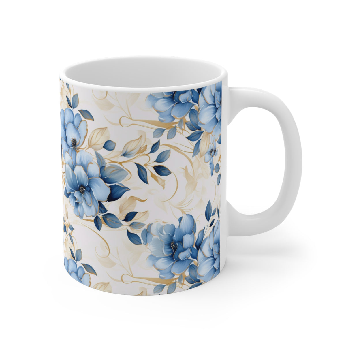 Various Watercolor Design All Over Coffee Mug – Unique Artistic Ceramic Coffee Cup 108