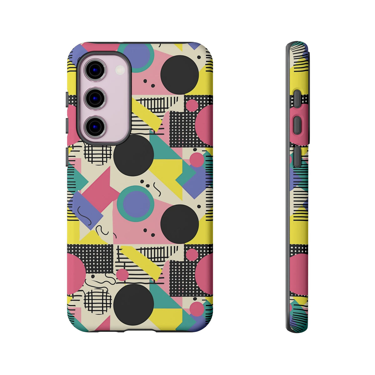 90s Themed Seamless Pattern Phone Case – Embrace Retro Style and Protection 228