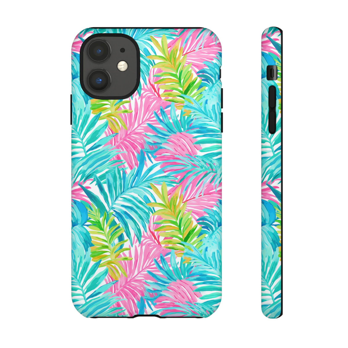 Vibrant Summer Leaves Phone Case – Colorful & Durable Summer Design