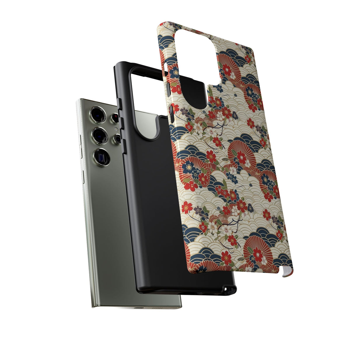 Japanese Pattern Phone Case – Elegant & Timeless Design for Your Phone 124