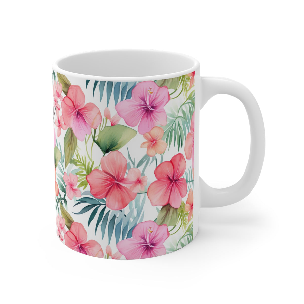 Various Watercolor Design All Over Coffee Mug – Unique Artistic Ceramic Coffee Cup 209