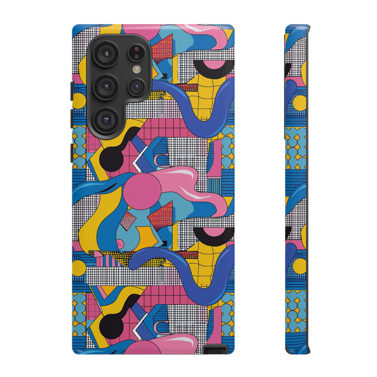 90s Themed Seamless Pattern Phone Case – Embrace Retro Style and Protection 224