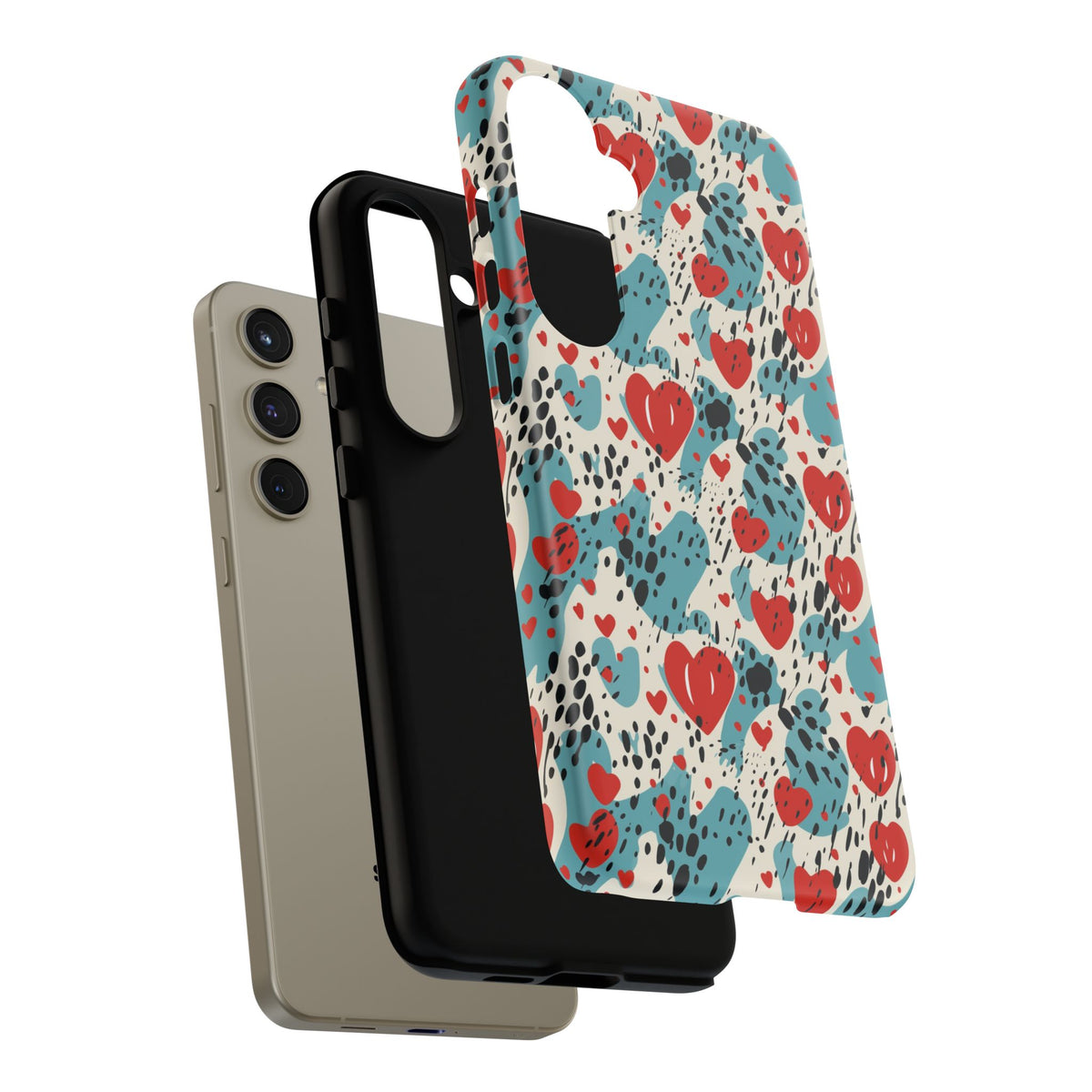 Heart Pattern Phone Case – Stylish & Loving Design for Your Device 822