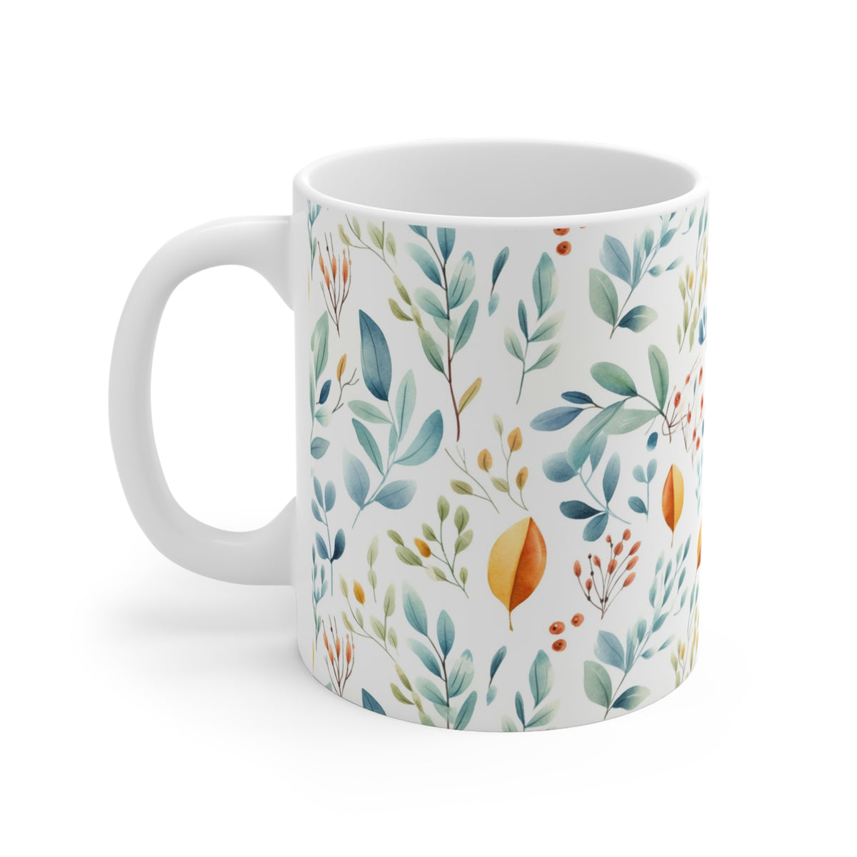 Various Watercolor Design All Over Coffee Mug – Unique Artistic Ceramic Coffee Cup 502