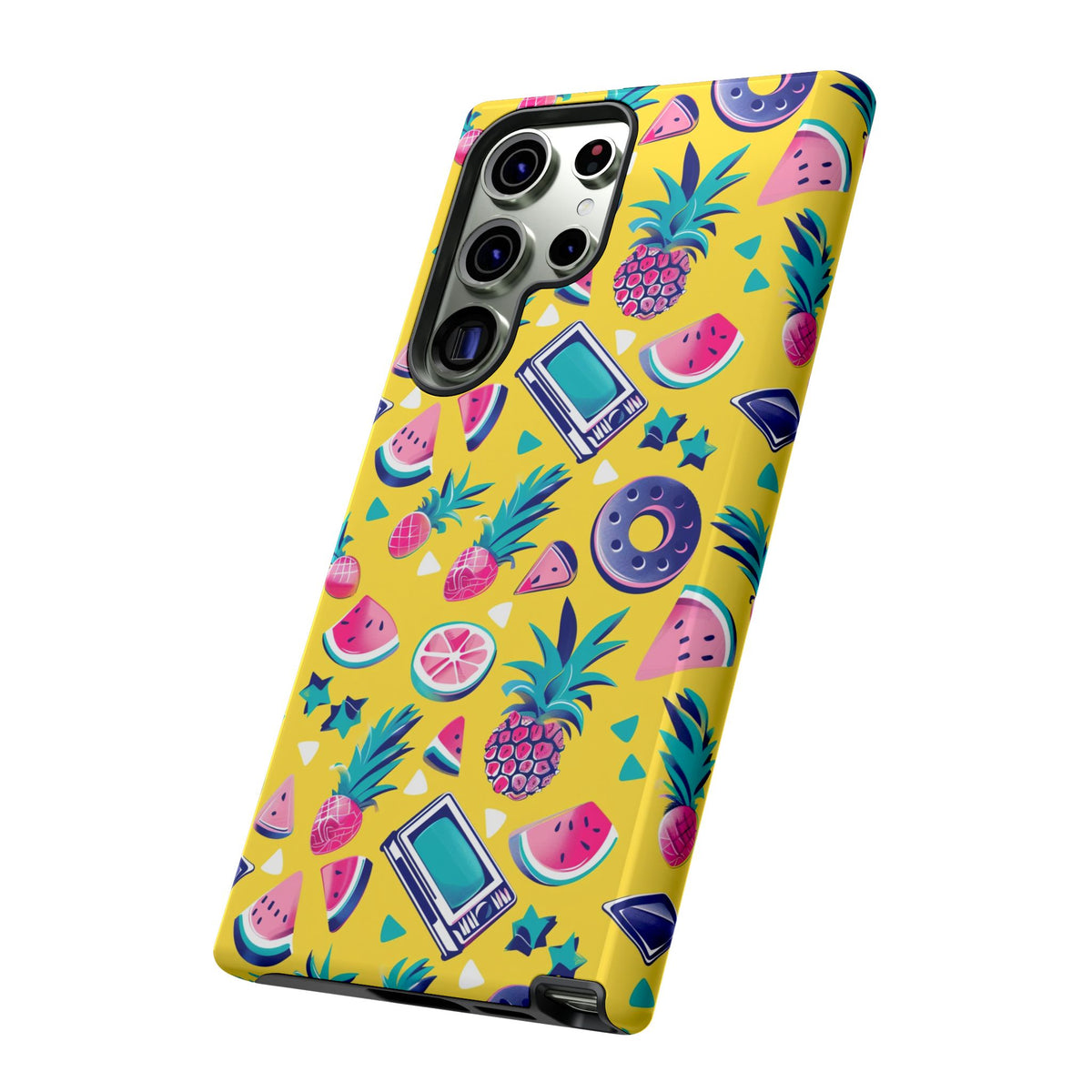 90s Themed Seamless Pattern Phone Case – Embrace Retro Style and Protection 255