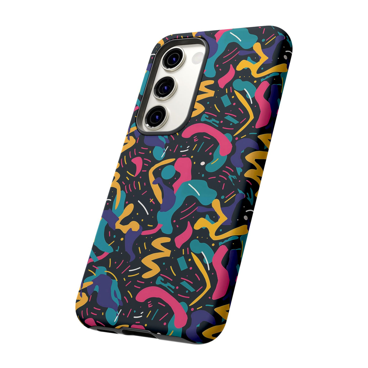 90s Themed Seamless Pattern Phone Case – Embrace Retro Style and Protection 235