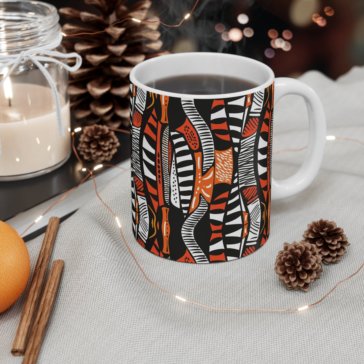 All-Over African Pattern Coffee Mug 700