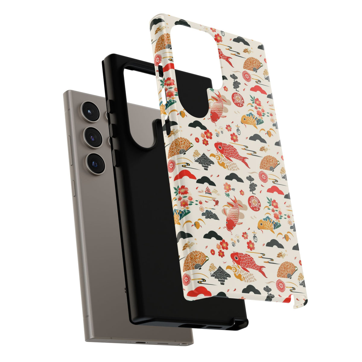 Japanese Pattern Phone Case – Elegant & Timeless Design for Your Phone 154