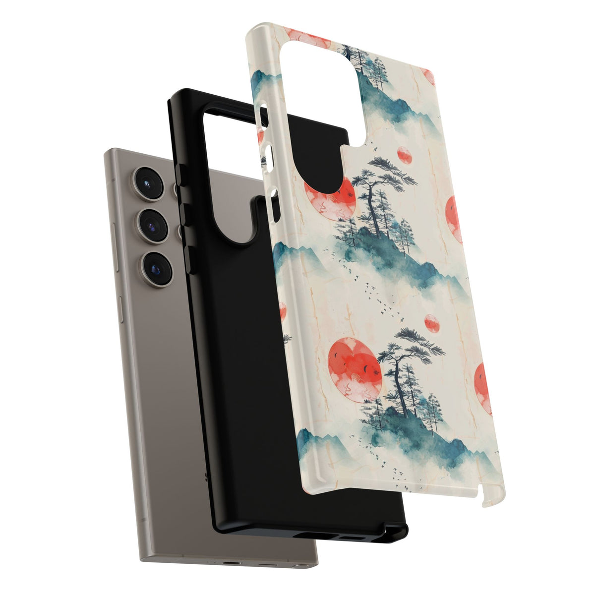 Japanese Pattern Phone Case – Elegant & Timeless Design for Your Phone 055