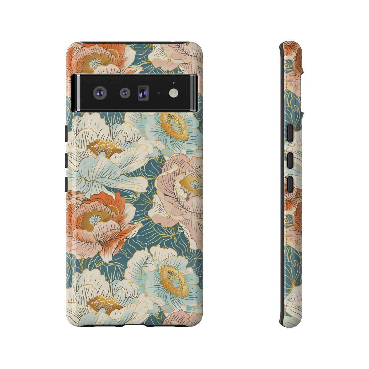 Japanese Blossom Asian Floral Design Phone Case – Elegant Floral Phone Cover 3