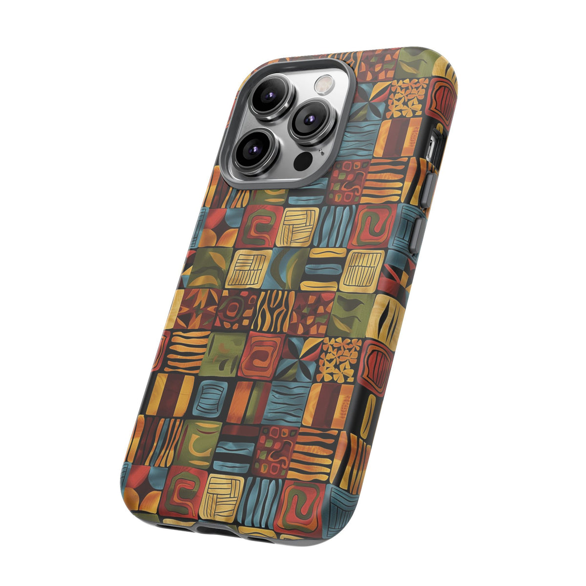 Stylish African Pattern Phone Case – Unique and Vibrant Protection 075