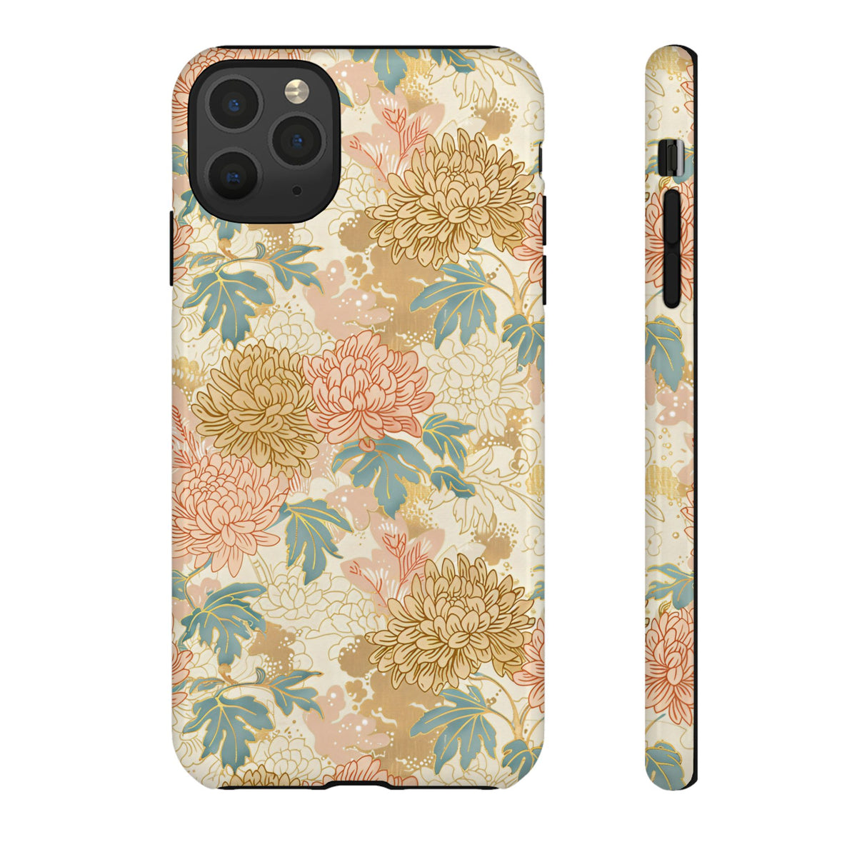 Japanese Blossom Asian Floral Design Phone Case – Elegant Floral Phone Cover