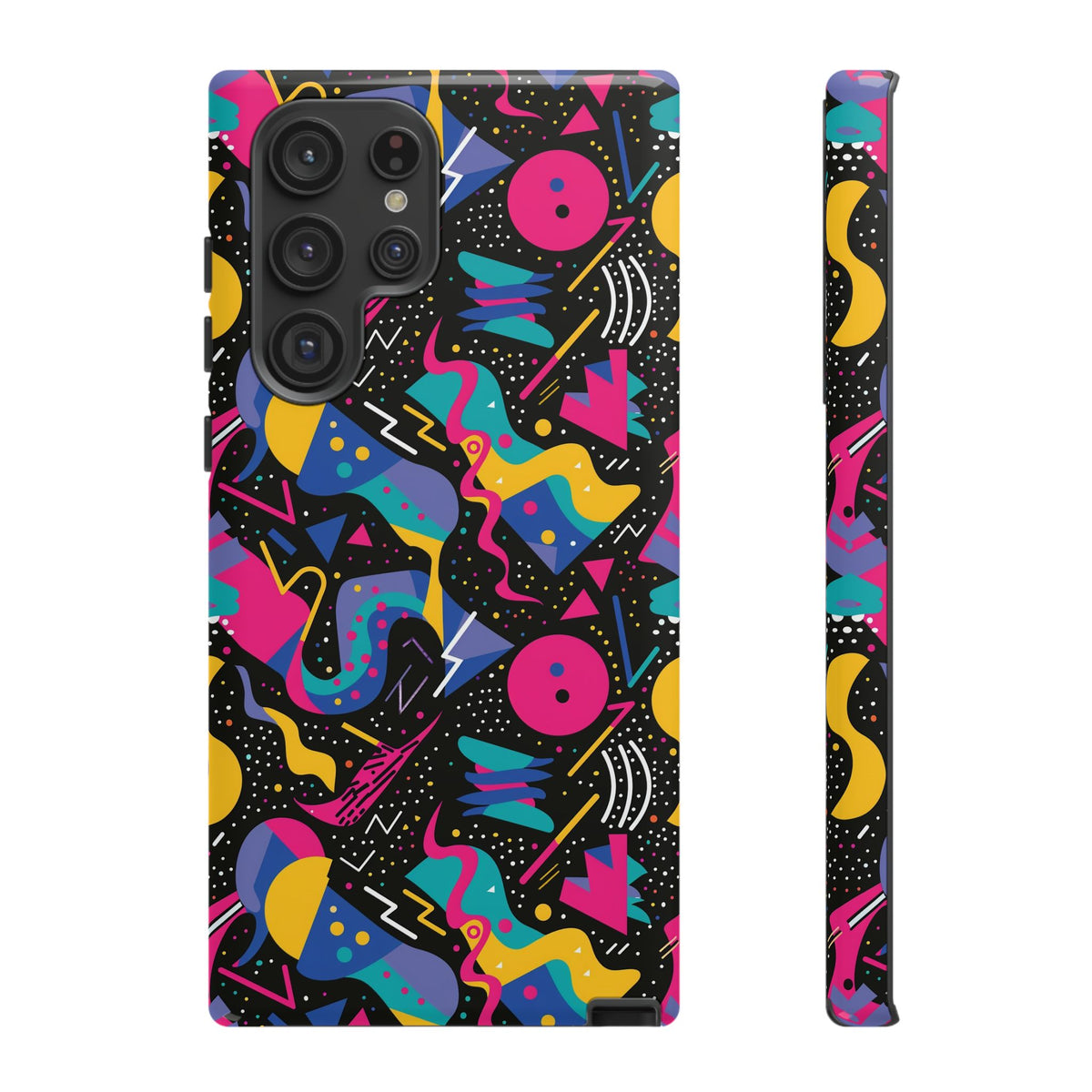 90s Themed Seamless Pattern Phone Case – Embrace Retro Style and Protection 302