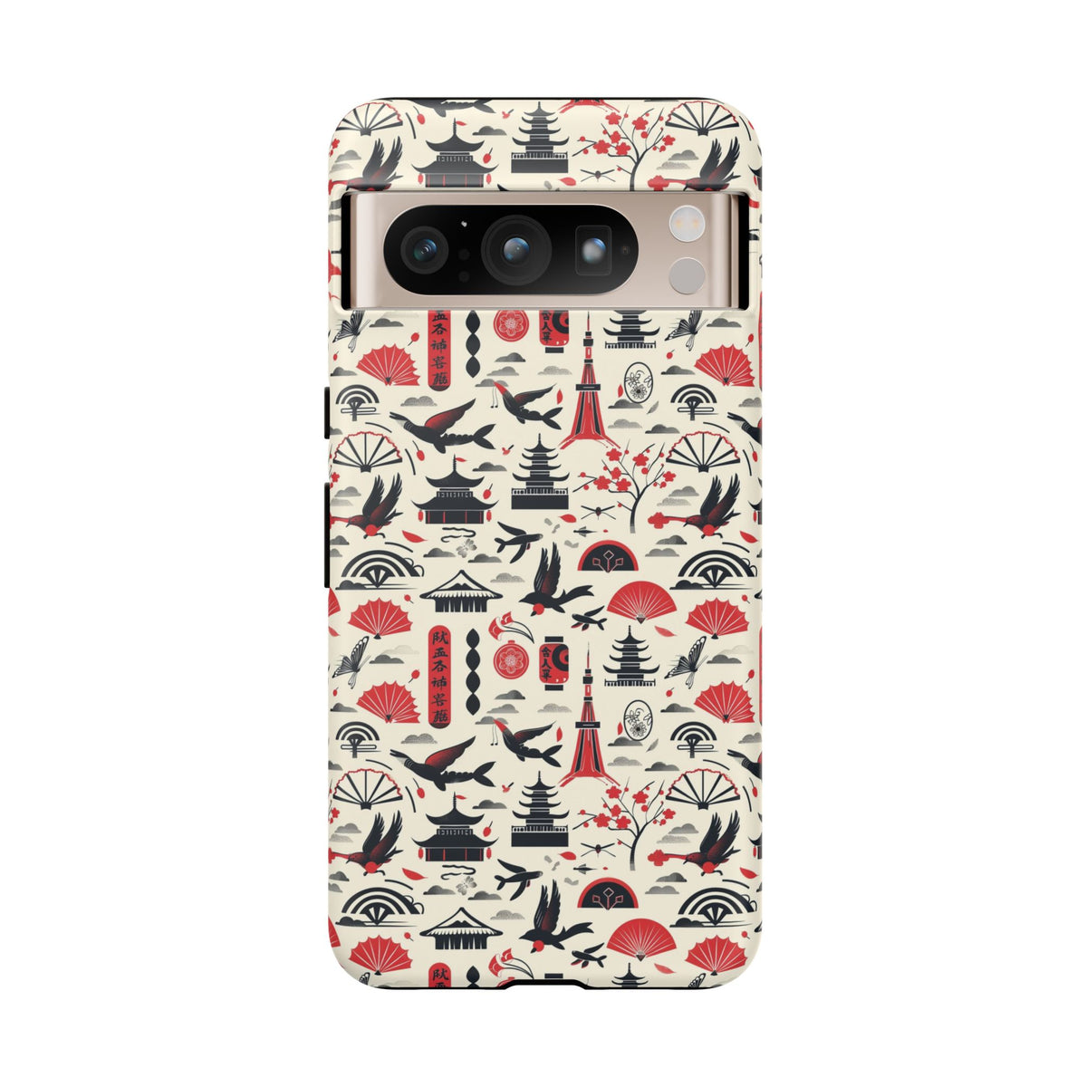 Japanese Pattern Phone Case – Elegant & Timeless Design for Your Phone 067