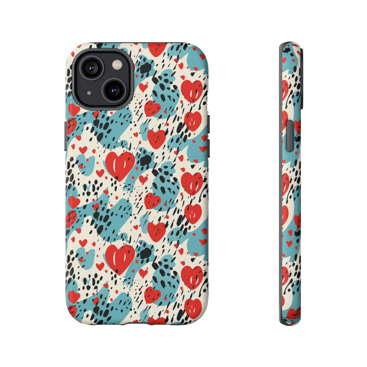 Heart Pattern Phone Case – Stylish & Loving Design for Your Device 822