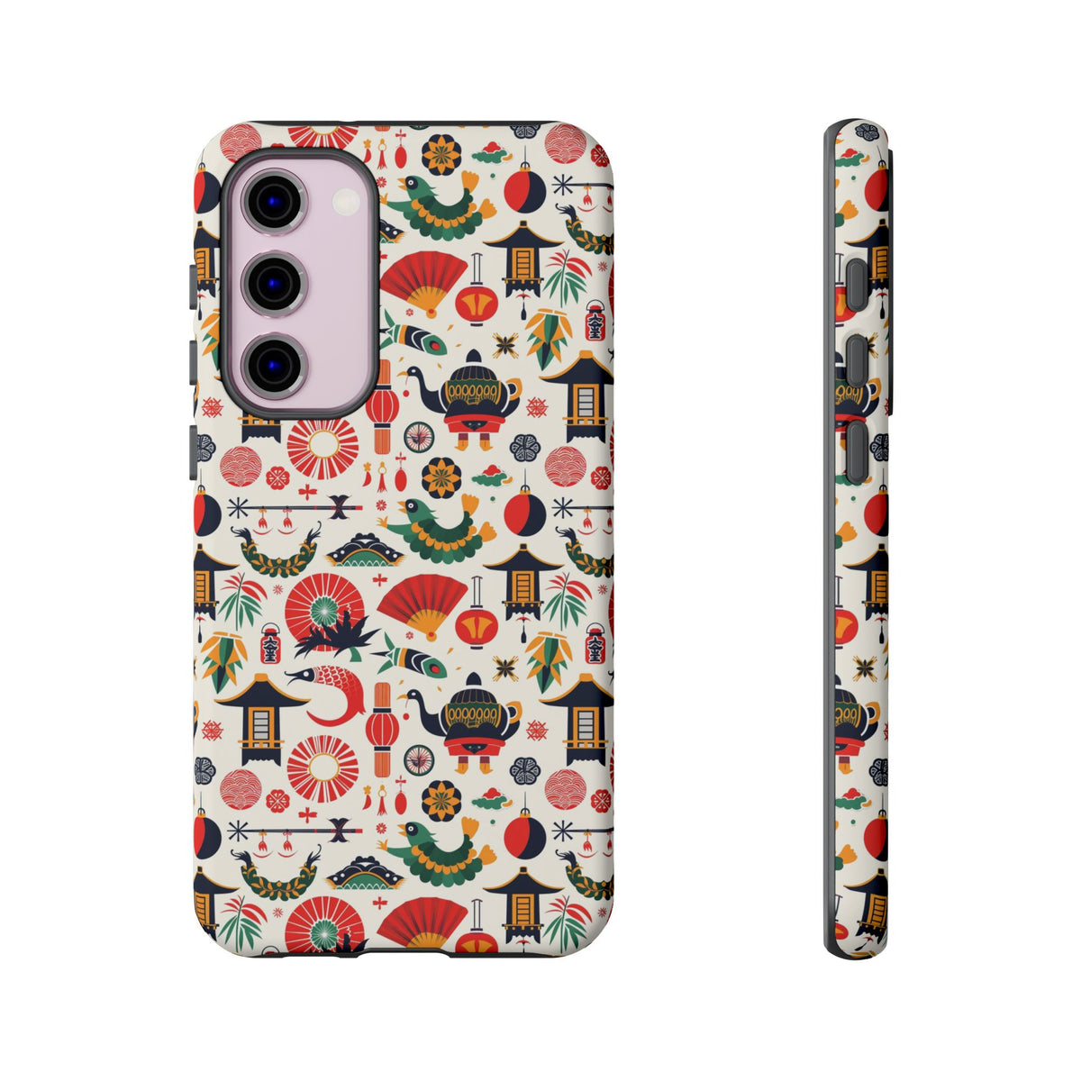 Japanese Pattern Phone Case – Elegant & Timeless Design for Your Phone 461