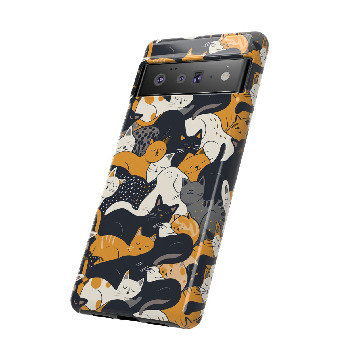 Seamless Cat Pattern Design Phone Case – Playful and Stylish Cat-Themed Phone Cover 2