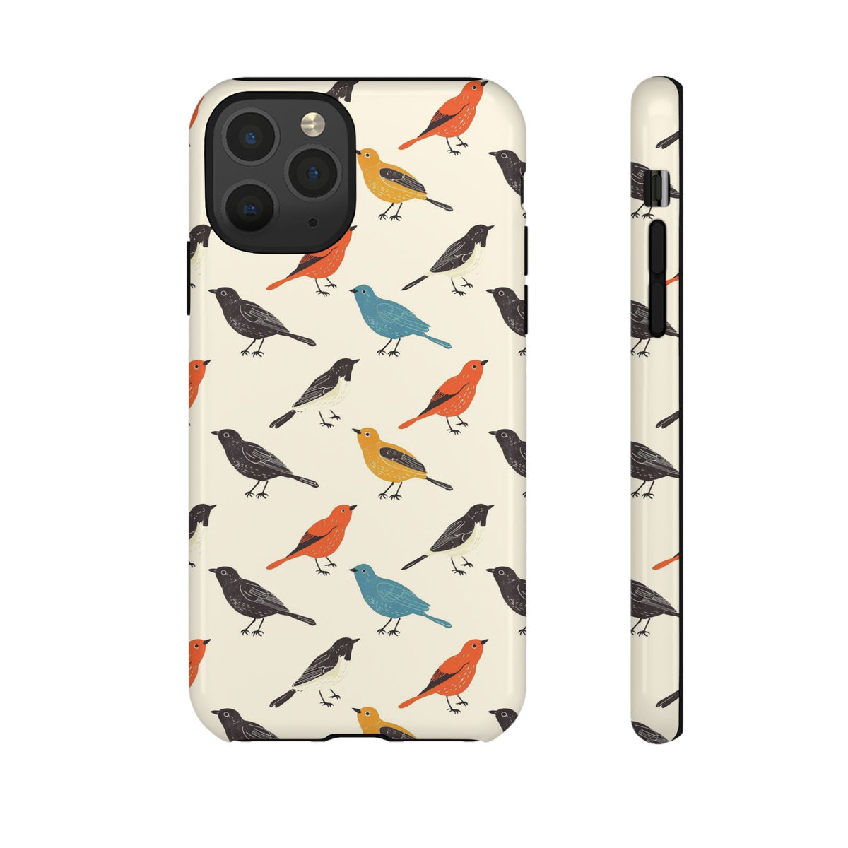 Birds Seamless Pattern Phone Case – Elegant and Timeless Avian Design 5