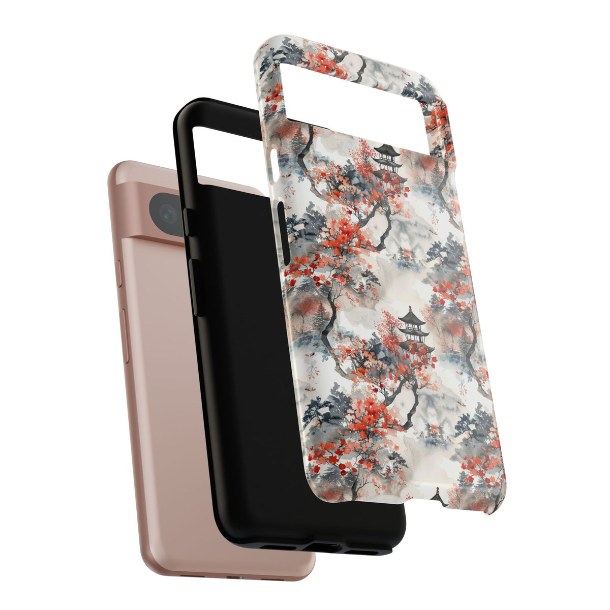 Japanese Pattern Phone Case – Elegant & Timeless Design for Your Phone 096