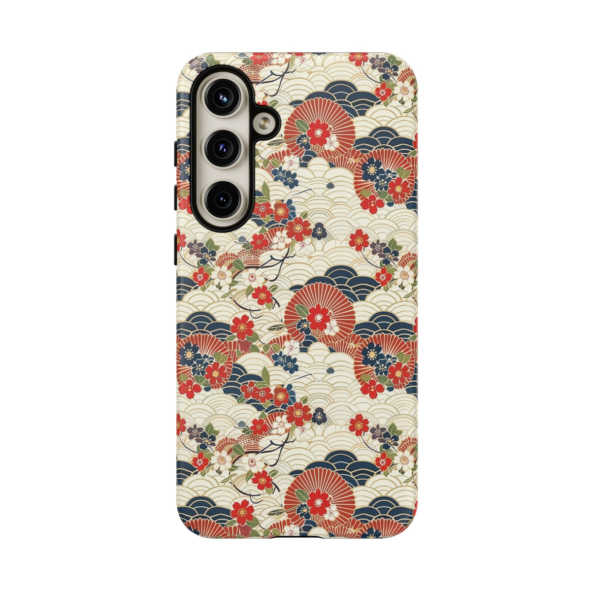 Japanese Pattern Phone Case – Elegant & Timeless Design for Your Phone 124