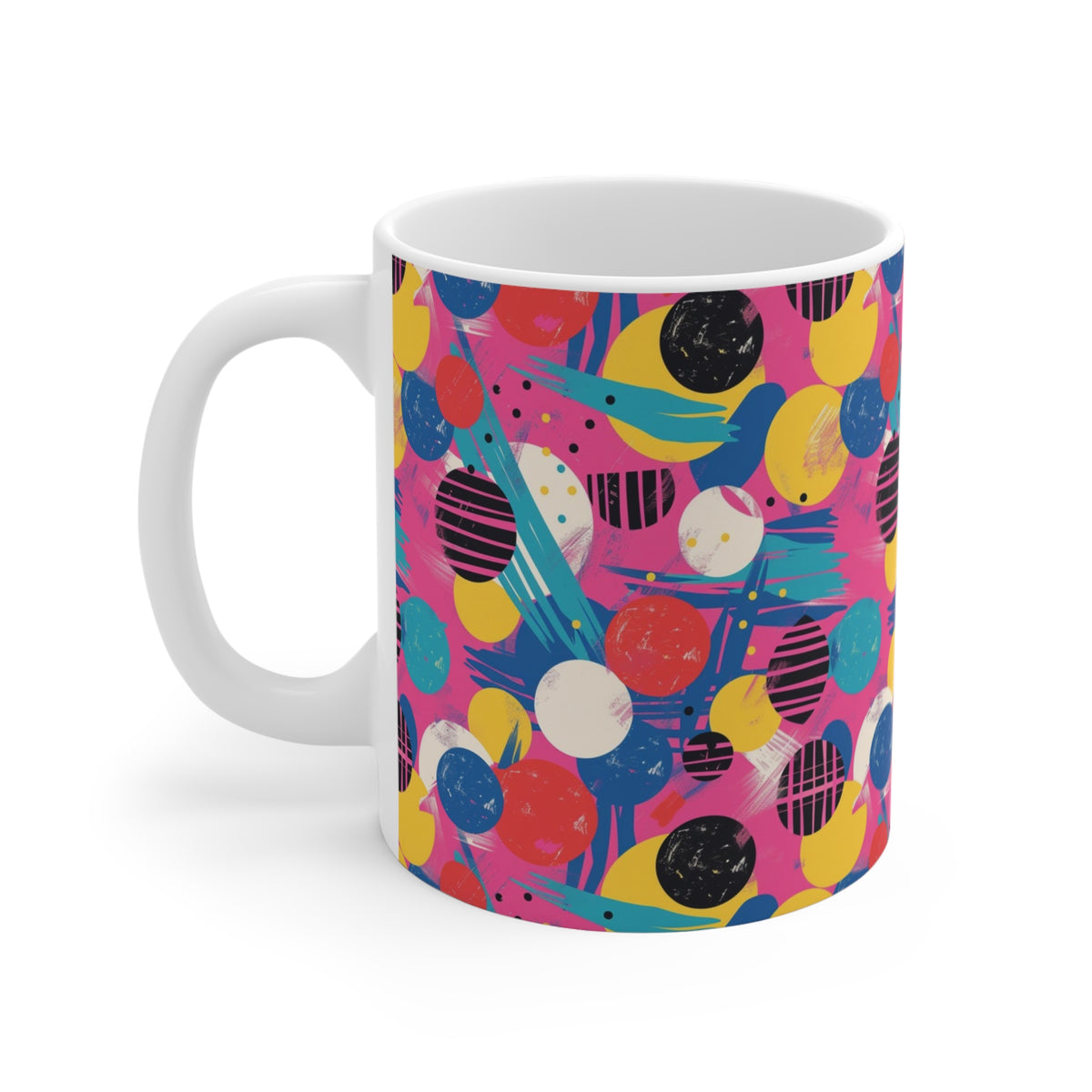 90s Retro Coffee Mug - Full Wrap Design 024